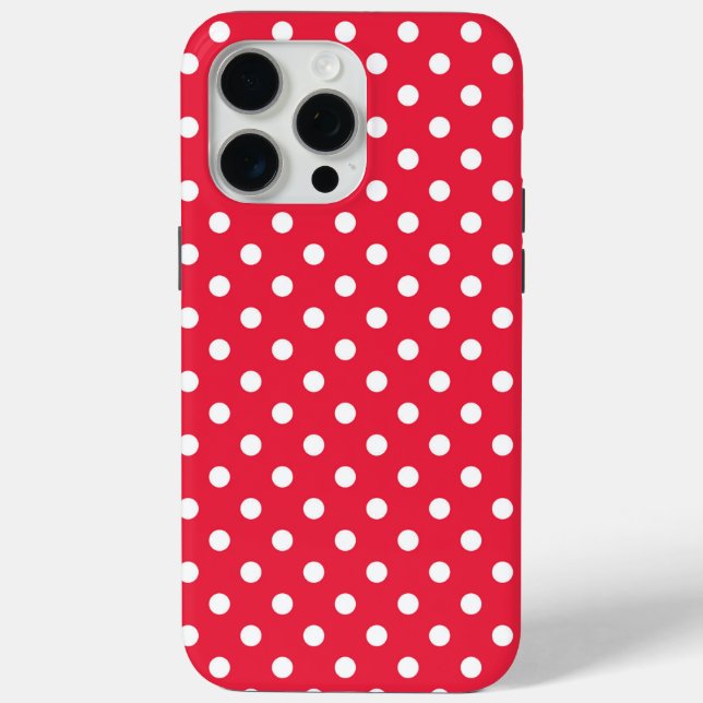 Coques Case-Mate iPhone Rouge à pois  (Verso)