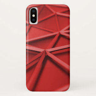 Case-Mate iPhone Case rouge abstrait géométrique