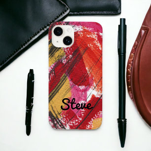 Case-Mate iPhone Case Rouge Abstrait Gras Graphique Personnalisé Coque-M