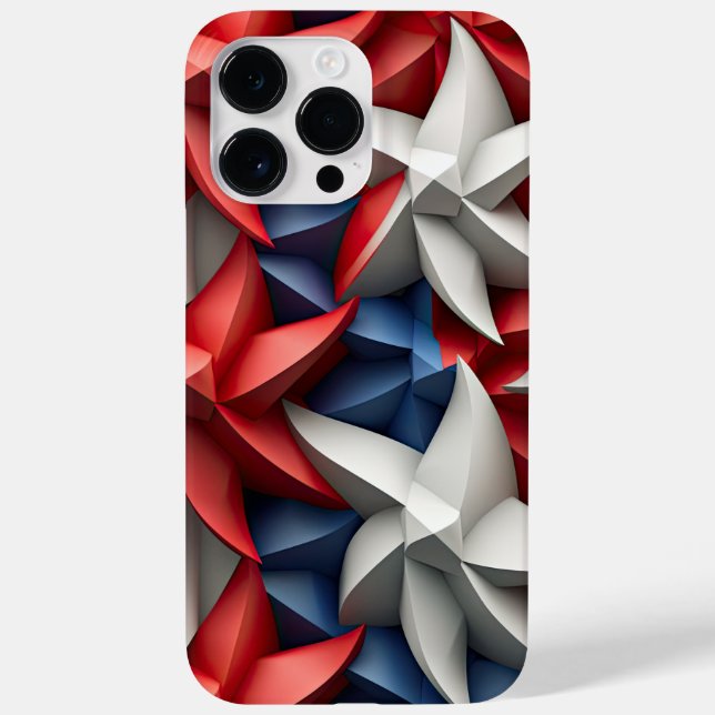 COQUES Case-Mate iPhone ROUGE BLANC BLEU PATRIOTIQUE ÉTOILES DES ÉTOILES D (Verso)