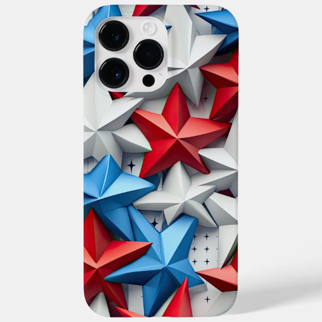 COQUES Case-Mate iPhone ROUGE BLANC BLEU PATRIOTIQUE ÉTOILES DES ÉTOILES D (Verso)