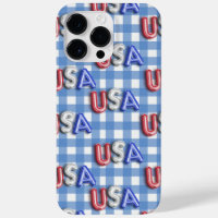 ROUGE BLANC BLEUE USA AVEC BLEUE & BLANC PLAID
