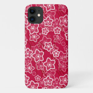 Case-Mate iPhone Case rouge blanc floral rustique mode motif rétro