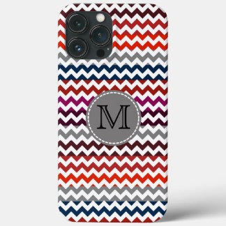 Case-Mate iPhone Case Rouge blanc gris Chevron Zigzag Monogramme