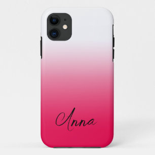 Case-Mate iPhone Case Rouge et blanc dégradé ombré d'été lumineux