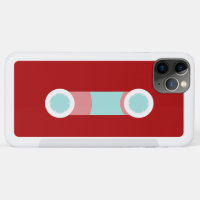 Rouge et rétro enregistreur à cassettes d'Aqua