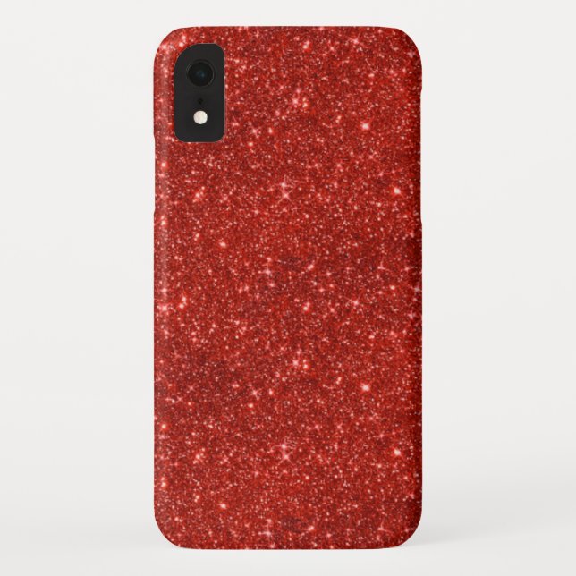 Coques Case-Mate iPhone Rouge étincelant (Dos)