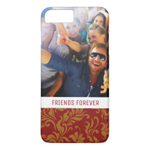 Coque Case-Mate Pour iPhone Rouge fait sur commande de photo et de textes et