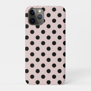Case-Mate iPhone Case Rouge Foncé et Points noirs à pois