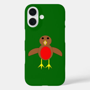 Coque Pour iPhone 16 Rouge-gorge de Noël