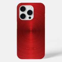 Rouge métallique brillant Design Acier inoxydable