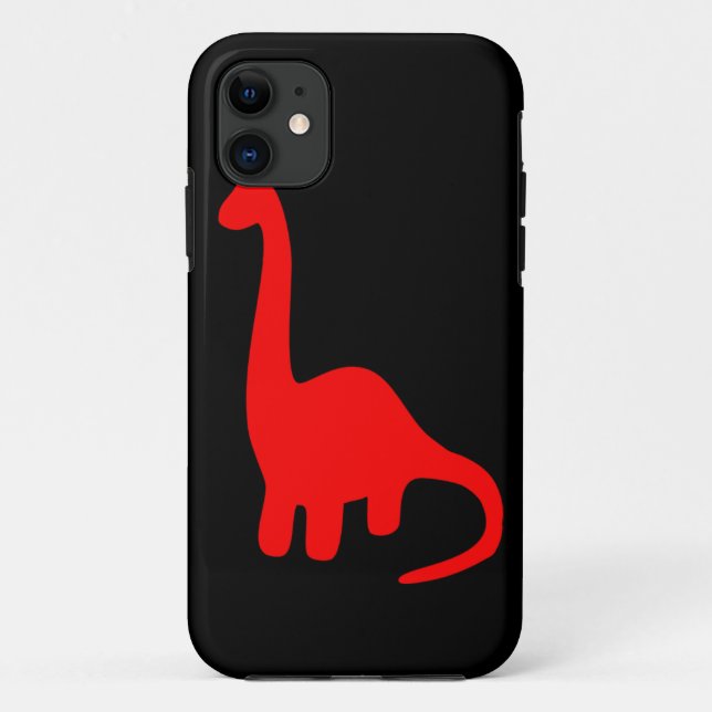 Coques Case-Mate iPhone Rouge mignon Dino de cas de l'iPhone 5 de (Dos)