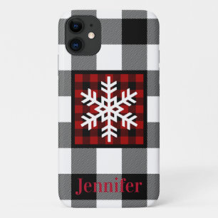 Case-Mate iPhone Case Rouge, noir, blanc Plaid de buffle, Flocon de neig