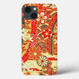 Case-Mate iPhone Case Rouge or Blanc Japonais Kimono Floral Flower