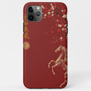 Case-Mate iPhone Case Rouge & Or Chinois Zodiaque Année du Cheval