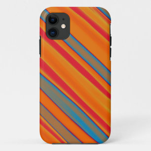 Coque Case-Mate iPhone Rouge, Orange, Bleu Gris Art Graphique sans Seamle