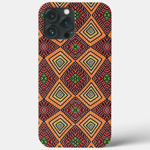 Case-Mate iPhone Case rouge orange vert tribal Diamonds Motif africain