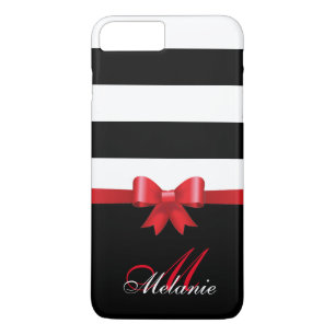 Case-Mate iPhone Case ROUGE personnalisé, noir gras rayures ROUGE BOUT