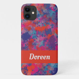 Case-Mate iPhone Case Rouge Rose Bleu Violet Moderne Coloré gouttes