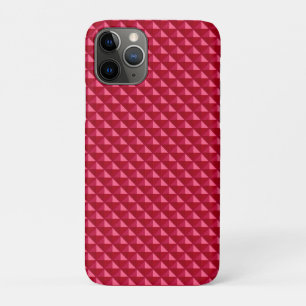 Coque Case-Mate iPhone Rouge rubis, look émail, grille cloutée