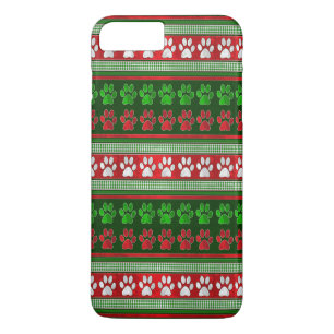 Etui iPhone Case-Mate Rouge vert empreintes de pattes motif iPhone 7 coq