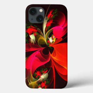 Case-Mate iPhone Case Rouge Vert Floral Moderne Art Abstrait Motif #02
