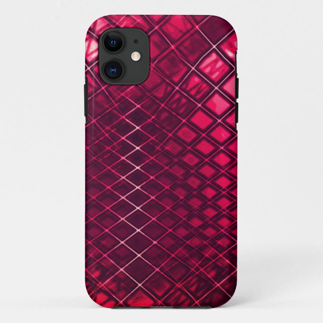 Coques Case-Mate iPhone Rouge voyant dessinant un jute incurvé (Dos)