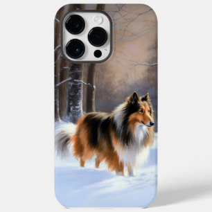Coque Case-Mate iPhone Rough Collie Vive la neige Noël