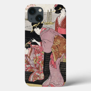 Coque Case-Mate iPhone Rouleau japonais frais de dame de geisha de trio
