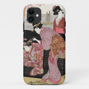 Coque Case-Mate iPhone Rouleau japonais frais de dame de geisha de trio
