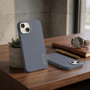 Coque Case-Mate iPhone ROULIV Minimaliste Gris Ardoise Élégant