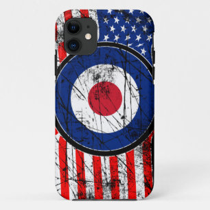 Coque iPhone 11 Roundel Mods USA - Scooter cible