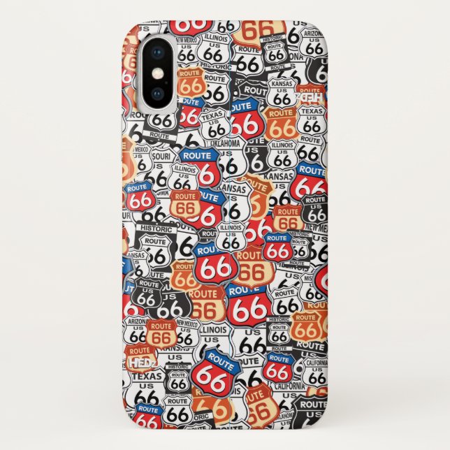 Coques Case-Mate iPhone Route 66 Signes routiers (Dos)