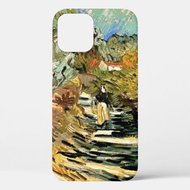 Coques Case-Mate iPhone Route à Saint-Rémy avec personnage de Vincent van  (Verso)
