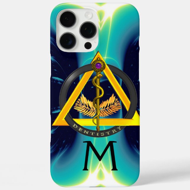 Coques Case-Mate iPhone ROUTE D'ASCLEPIUS DENTISTE MONOGRAMME DENTISTE, Bl (Verso)