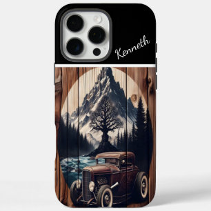 Coque iPhone 16 Pro Max Route de montagne Hot Rod