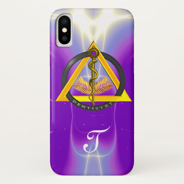 COQUES Case-Mate iPhone ROUTE DU MONOGRAMME DENTISTE ASCLEPIUS (Dos)