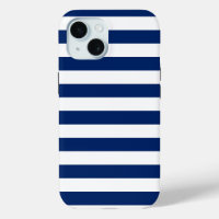 Royal Blue and White Stripes