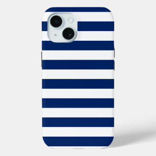 Coque Case-Mate iPhone Royal Blue and White Stripes
