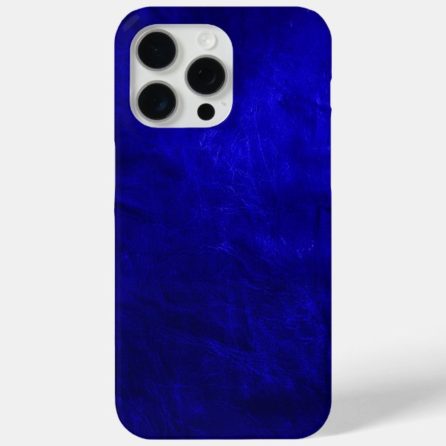 Coques Case-Mate iPhone Royal Blue Leather (Verso)