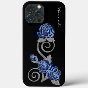 Case-Mate iPhone Case Royal Blue Roses
