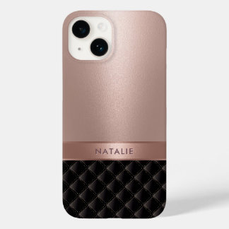 Coque Case-Mate iPhone Royal Luxury Rose Gold Nom personnalisé