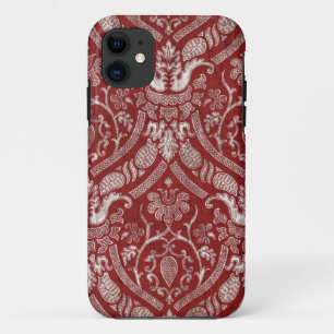 Coque iPhone 11 Royal Red Damask