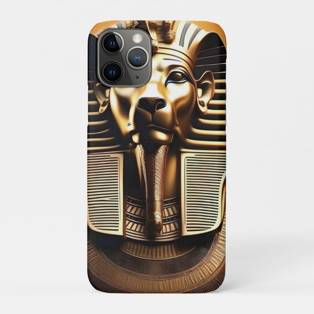 Coques Case-Mate iPhone **"Royal Rugissement : Le Lion Pharaon Doré"** (Dos)