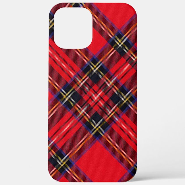 Coques Case-Mate iPhone Royal Stewart tartan rouge noir plaid (Verso)