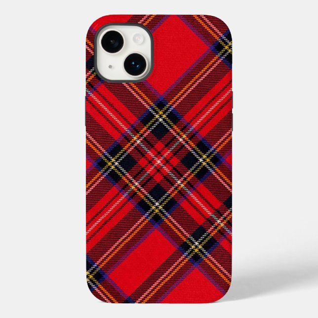 Coques Case-Mate iPhone Royal Stewart tartan rouge noir plaid (Verso)