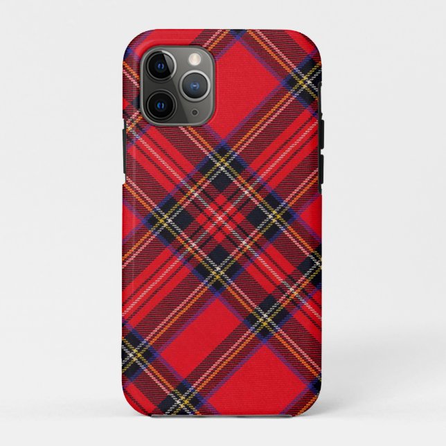 Coques Case-Mate iPhone Royal Stewart tartan rouge noir plaid (Dos)