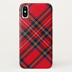 Coques Pour iPhone Royal Stewart tartan rouge noir plaid
