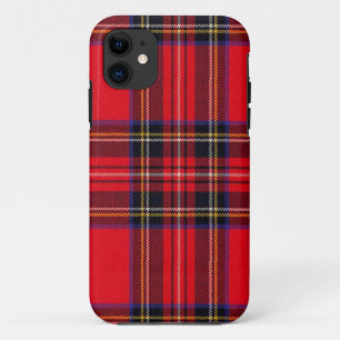 Coques Pour iPhone Royal Stewart tartan rouge noir plaid