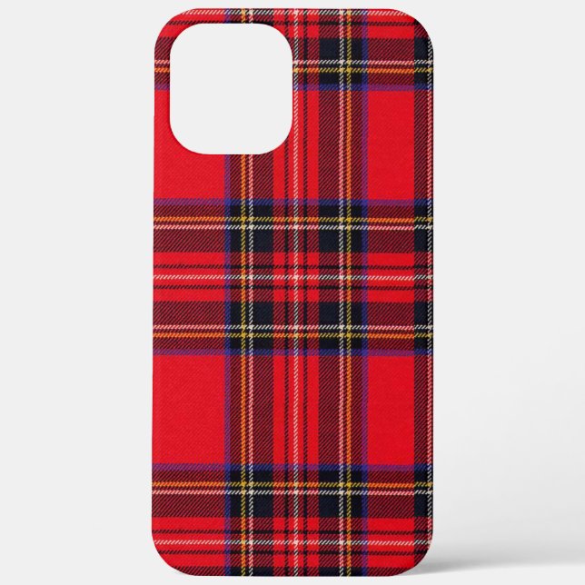 Coques Case-Mate iPhone Royal Stewart tartan rouge noir plaid (Verso)